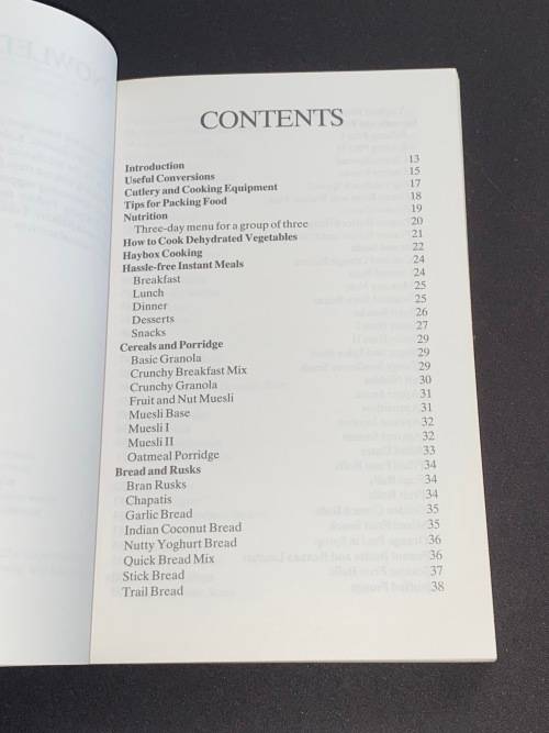 THE BACKPACKER`S COOKBOOK BY RITA VAN DYK