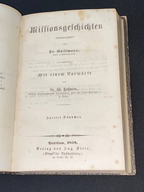 MILLIONSGESCHICHTEN JUSAMMENGESTELLT VON FR. HOFFMANN 1857 - 1858