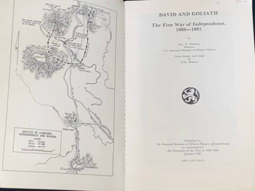 DAVID & GOLIATH THE FIRST WAR OF INDEPENDENCE 1880-1881