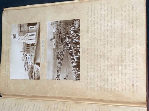 1950`S REISEBERICHT (TRAVELOGUE) OF GERMAN LADY ON VARIOUS CRUISES UP THE COAST OF AFRICA TO EUROPE