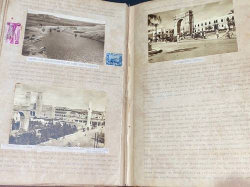 1950`S REISEBERICHT (TRAVELOGUE) OF GERMAN LADY ON VARIOUS CRUISES UP THE COAST OF AFRICA TO EUROPE