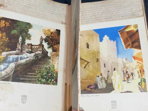 1950`S REISEBERICHT (TRAVELOGUE) OF GERMAN LADY ON VARIOUS CRUISES UP THE COAST OF AFRICA TO EUROPE