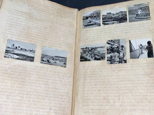 1950`S REISEBERICHT (TRAVELOGUE) OF GERMAN LADY ON VARIOUS CRUISES UP THE COAST OF AFRICA TO EUROPE