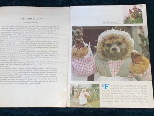 TALES OF BEATRIX POTTER FILM EMI FILM PRODUCTION 1970`S BOOKLET