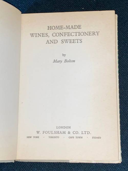 HOME-MADE WINES CONFECTIONERY & SWEETS