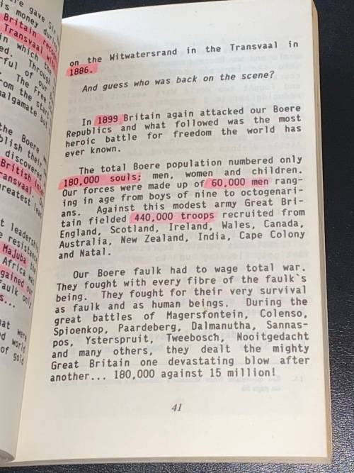 BOERESTAAT THE POLITICAL BESTSELLER BY ROBERT VAN TONDER FIRST ENGLISH EDITION