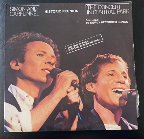SIMON AND GARFUNKEL HISTORIC REUNION THE CONCERT IN CENTRAL PARK DOUBLE LP