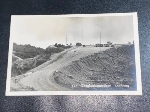 VINTAGE CARS AT TANGKOEBANPRAHOE LEMBANG JAVA INDONESIA POSTCARD