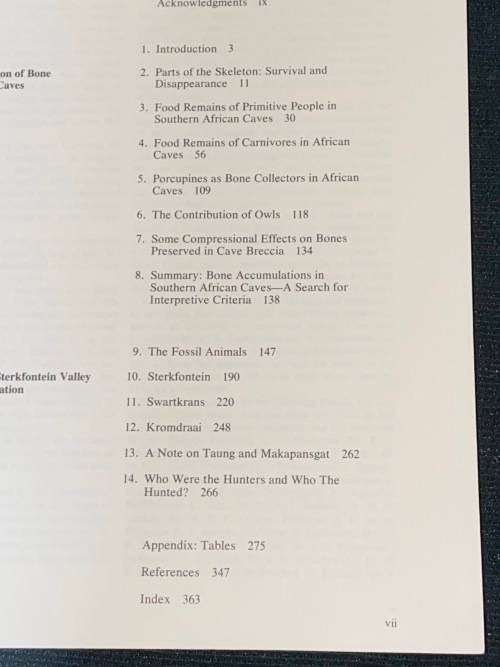 THE HUNTERS OR THE HUNTED AN INTRODUCTION TO AFRICAN CAVE TAPHONOMY BY C.K. BRAIN EX-LIB