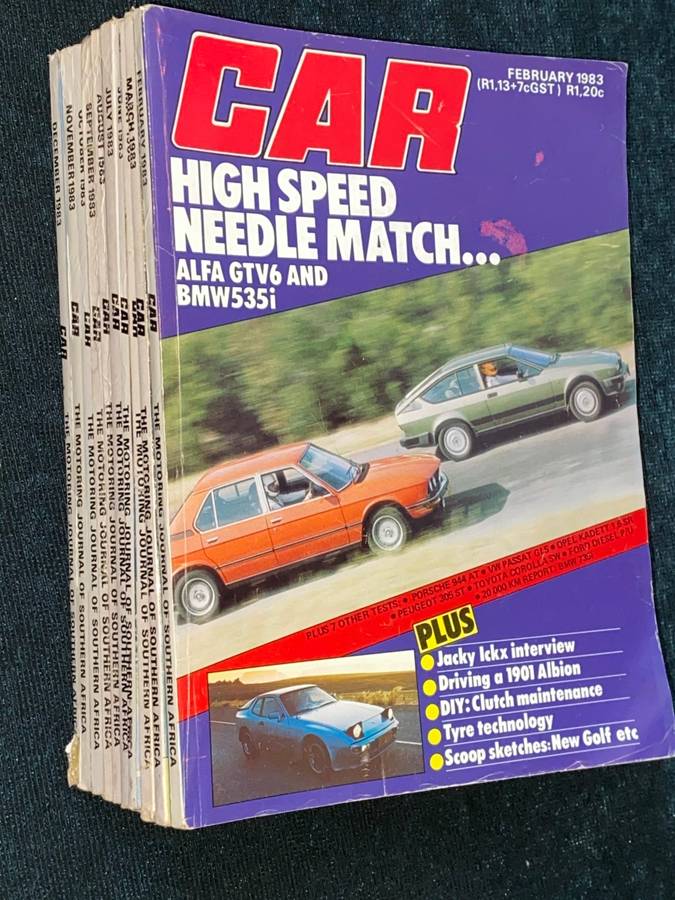 CAR MAGAZINES X 10 1983