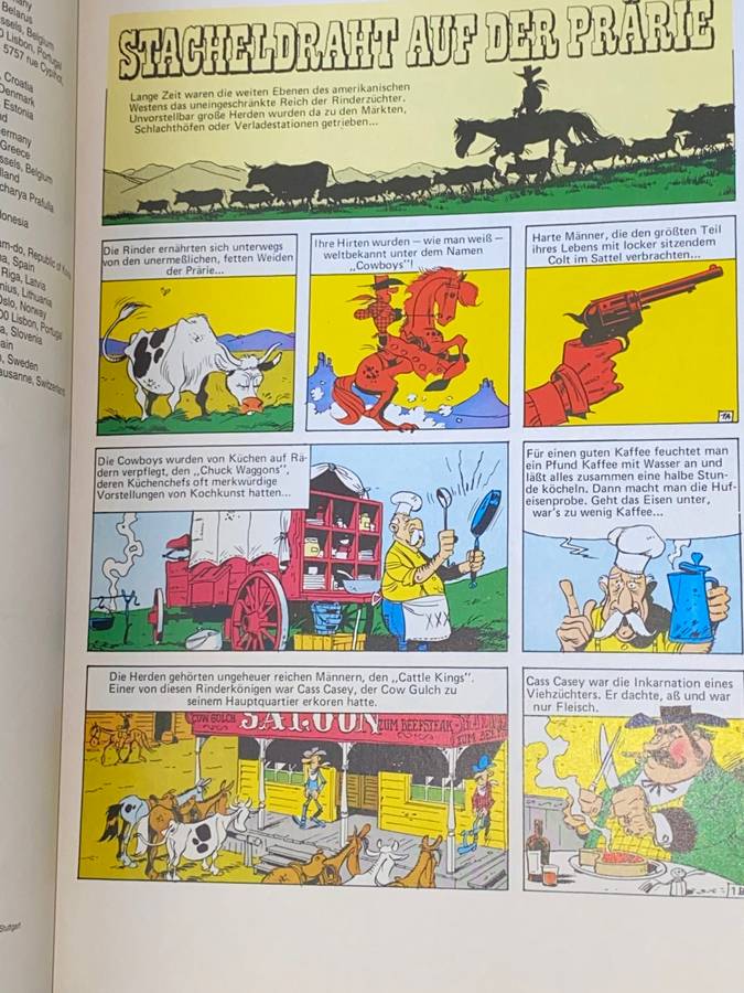LUCKY LUKE STACHELDRAHT AUF DER PRARIE