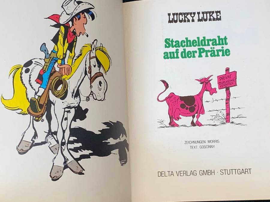 LUCKY LUKE STACHELDRAHT AUF DER PRARIE