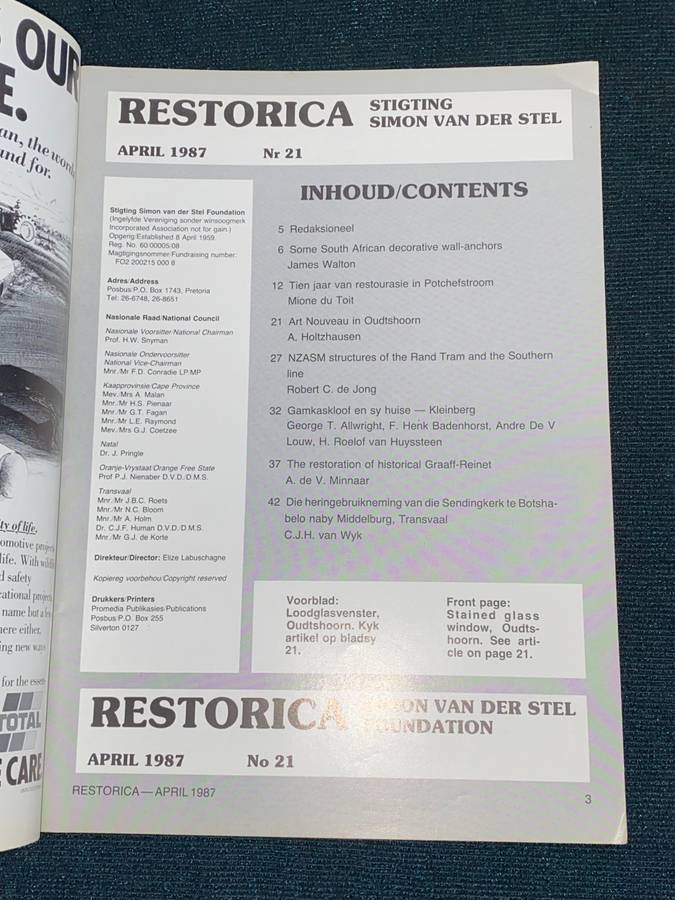 RESTORICA APRIL 1987 NO.21