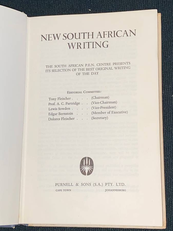 NEW SOUTH AFRICAN WRITING NUMBER 2