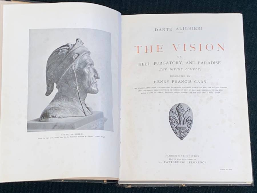 THE VISION OF DANTE ALIGHIERI FLORENTINE EDITION
