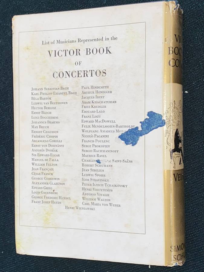 THE VICTOR BOOK OF CONCERTOS BY ABRAHAM VEINUS