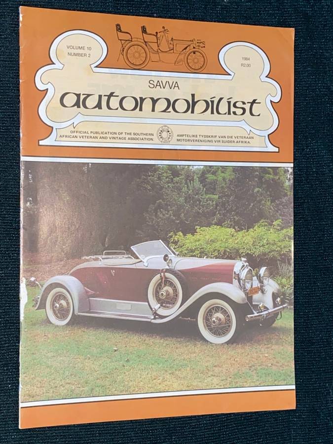 SAVVA AUTOMOBILIST PUBLICATION VOLUME 10 #2 1984
