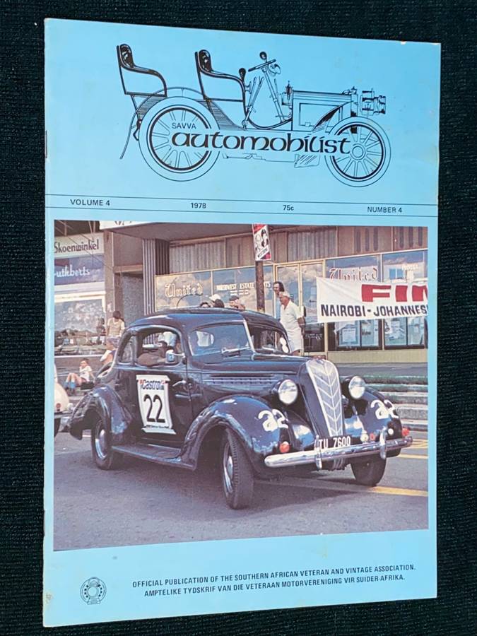 SAVVA AUTOMOBILIST PUBLICATION VOLUME 4 #4 1978