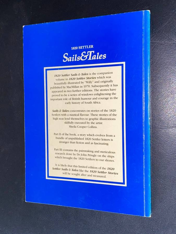 1820 SETTLER SAILS & TALES BY JOHN PRINGLE AND SYDNEY HUDSON-REED SIGNED