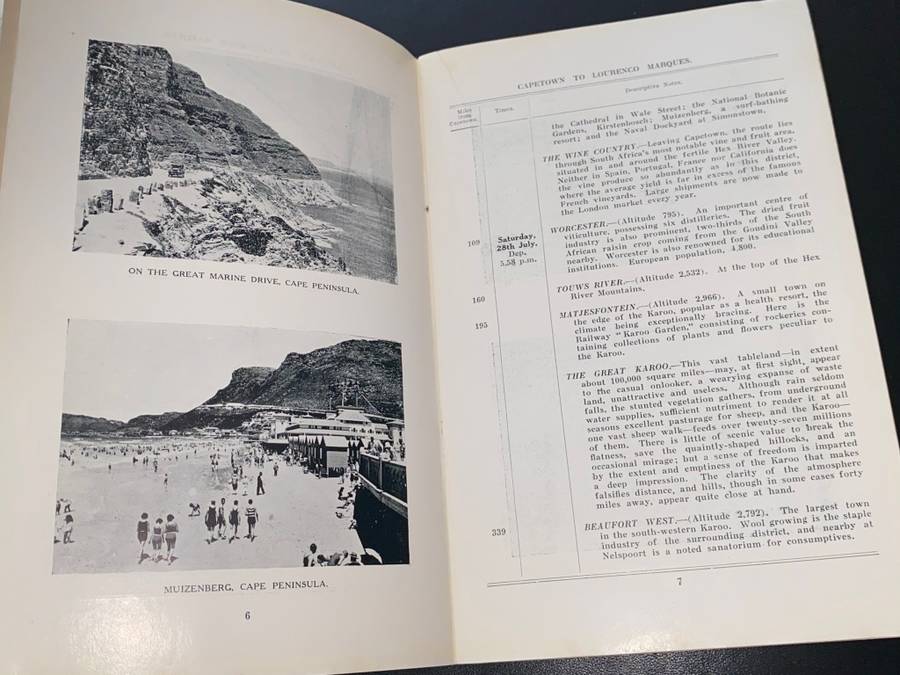HAMBURG-AMERICAN LINE NORTH GERMAN LLOYD S.S. RESOLUTE AROUND AFRICA CRUISE 1934 PROGRAMMES