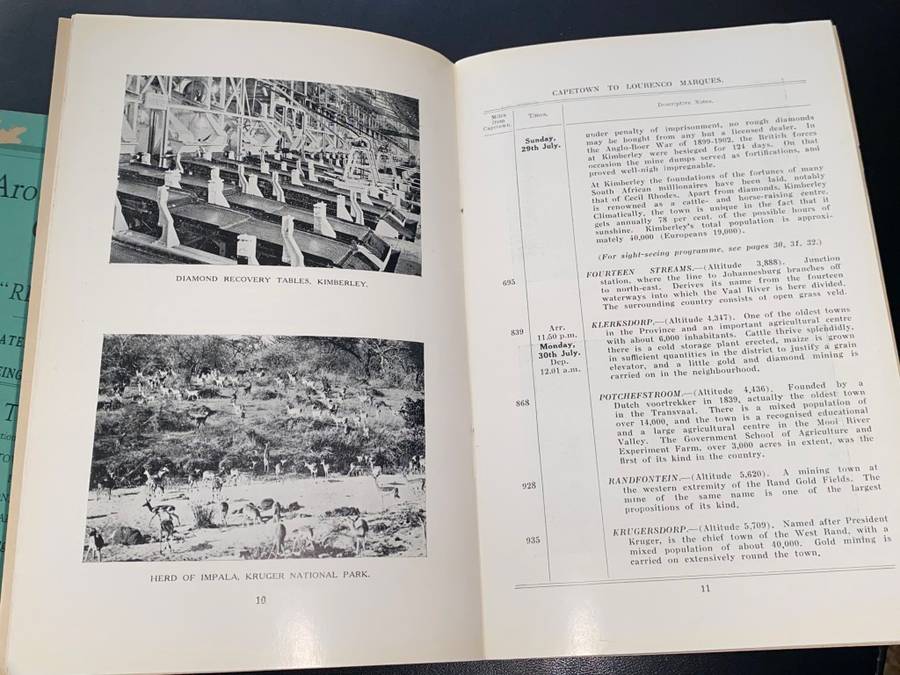 HAMBURG-AMERICAN LINE NORTH GERMAN LLOYD S.S. RESOLUTE AROUND AFRICA CRUISE 1934 PROGRAMMES