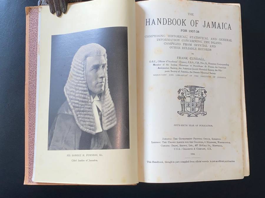 THE HANDBOOK OF JAMAICA 1937-38 BY FRANK CUNDALL