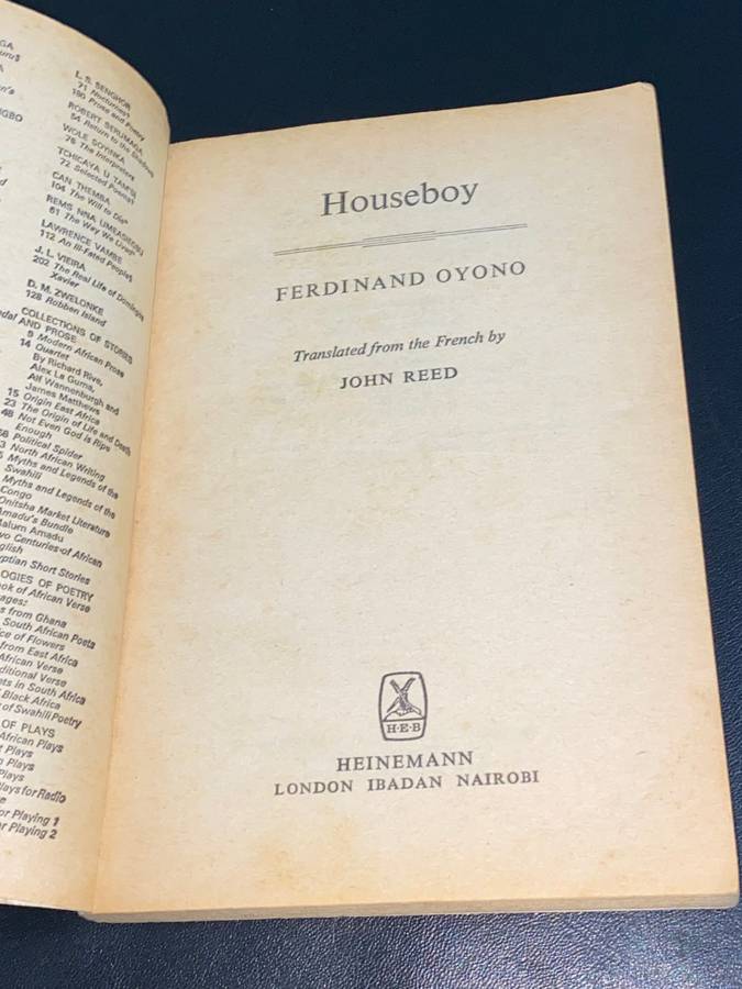 HOUSEBOY BY FERDINAND OYONO