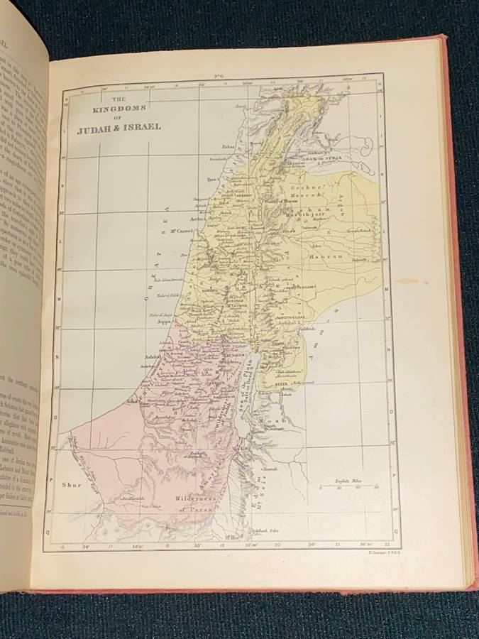 BIBLICAL ATLAS AND SCRIPTURE GAZETTEER WITH GEOGRAPHICAL DESCRIPTIONS  AND COPIUS BIBLE REFERENCES
