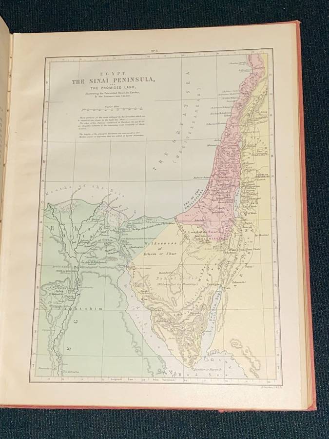 BIBLICAL ATLAS AND SCRIPTURE GAZETTEER WITH GEOGRAPHICAL DESCRIPTIONS  AND COPIUS BIBLE REFERENCES