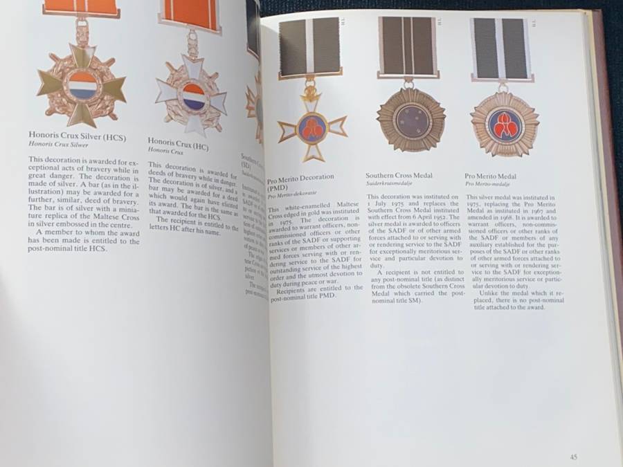 SOUTH AFRICAN ORDERS, DECORATIONS AND MEDALS