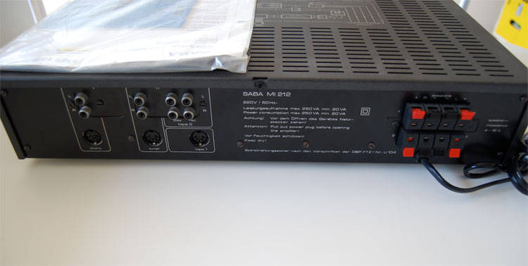 SABA INTEGRATED AMPLIFIER MI 212 - WITH MANUAL