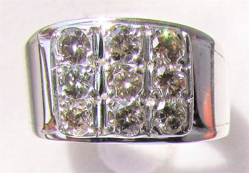**ONCE-OFF - HUGE [R36257]** GENTS DIAMOND RING [1.00ct] ROUND CUT - BUY SAFE