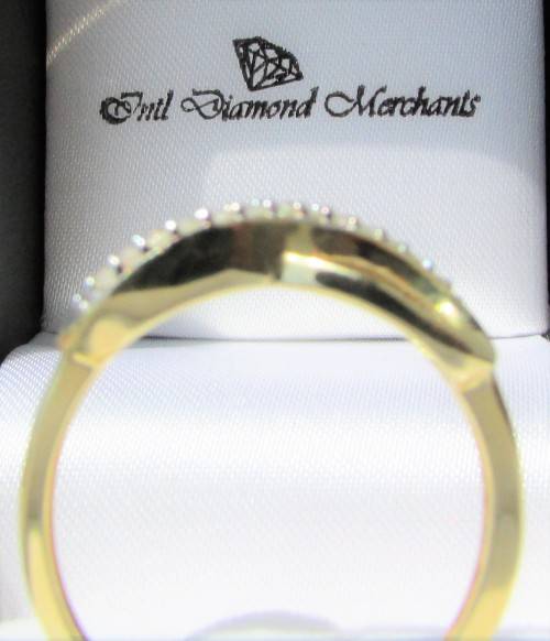 **GREAT VALUE [R18626]** INFINITY DESIGN [0.200ct] DIAMOND RING [YELLOW GOLD] - BUY SAFE