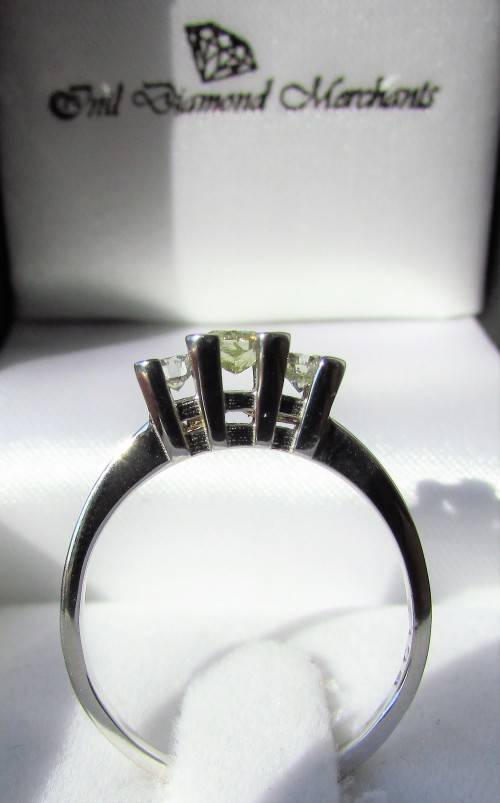 **ONCE OFF PIECE [R31639]** DESIGNER [0.500ct] TRILOGY DIAMOND RING [WHITE GOLD] - BUY SAFE