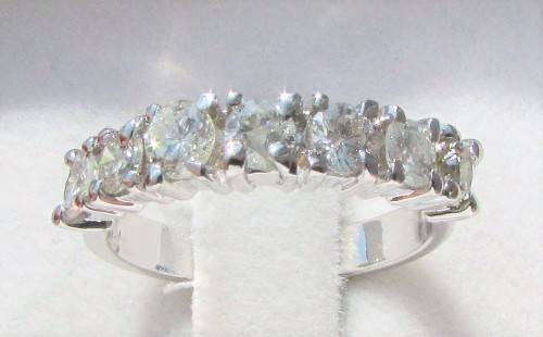 **GORGEOUS [R53518]** 7 DIAMOND ETERNITY [1.270ct] DIAMOND RING [WHITE GOLD] - BUY SAFE