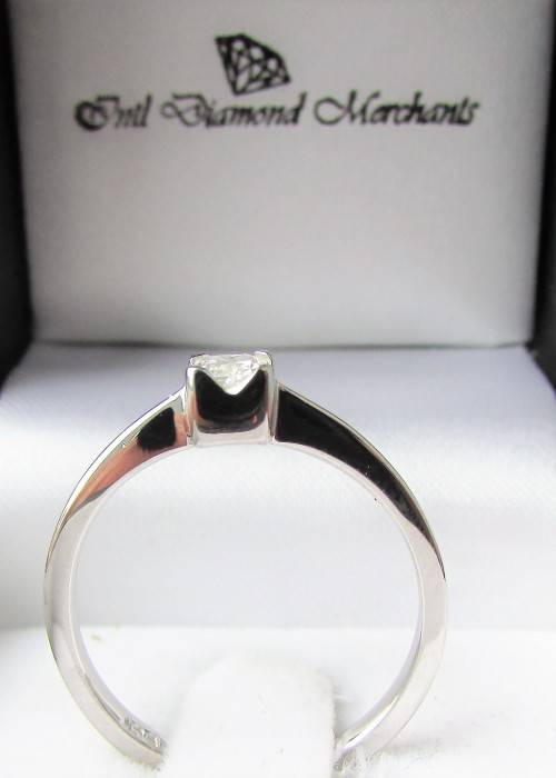 **STUNNING SOLITAIRE [R25036]** RADIANT CUT DIAMOND [0.350ct]  RING [WHITE GOLD] - BUY SAFE