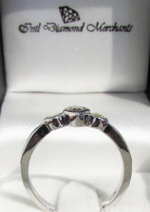 **ONCE OFF PIECE [R30639]** MARQUISE/ROUND [0.600ct] TRILOGY DIAMOND RING [WHITE GOLD] - BUY SAFE