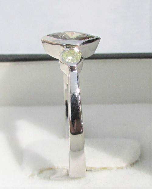 **ONCE OFF PIECE [R30639]** MARQUISE/ROUND [0.600ct] TRILOGY DIAMOND RING [WHITE GOLD] - BUY SAFE