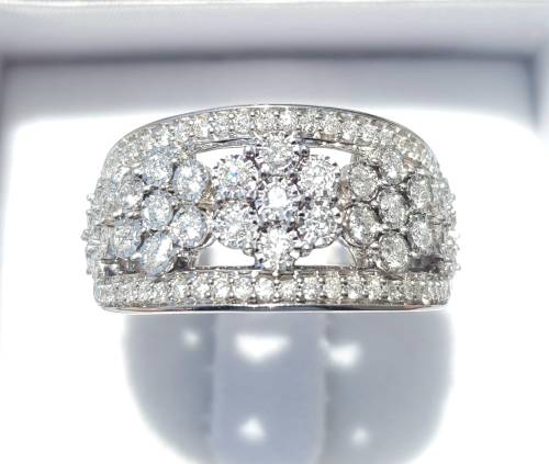 **ONCE-OFF SUPER DEAL [R40091]** HUGE LOOK [1.050ct] DIAMOND RING [WHITE GOLD] - BUY SAFE