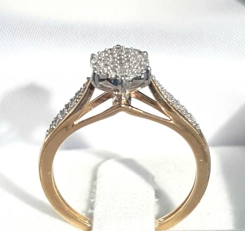 **NEW COLLECTION [R31639]** DESIGNER [0.350ct] DIAMOND RING [YELLOW GOLD] - BUY SAFE