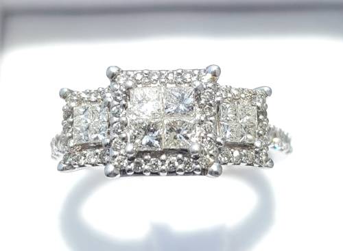 **JAW DROPPING | R60855** TRILOGY DESIGN | 1.250ct | DIAMOND RING | WHITE GOLD - BUY SAFE
