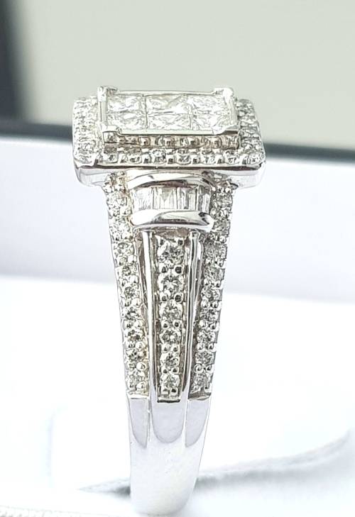 *GREAT CLARITY | R60961* COLOURLESS DIAMONDS |1.00ct| DESIGNER DIAMOND RING | WHITE GOLD -BUY SAFE