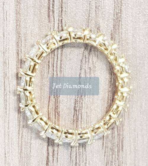 **BARGAIN BUY** FULL DIAMOND ETERNITY | 1.400ct | DIAMOND RING | YELLOW GOLD - BUY SAFE