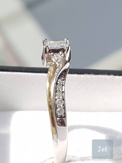 **PRINCESS COLLECTION | R29639** DESIGNER | 0.350ct | DIAMOND RING | YELLOW / WHITE GOLD - BUY SAFE