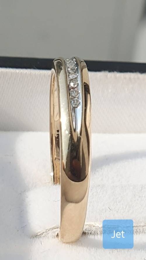 **STACKABLES | R12004** ROUND BRILLIANT CUT | 0.08ct | DIAMOND BAND | YELLOW GOLD - BUY SAFE