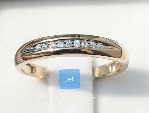 **STACKABLES | R12004** ROUND BRILLIANT CUT | 0.08ct | DIAMOND BAND | YELLOW GOLD - BUY SAFE