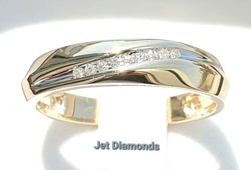 **EXCLUSIVE DEAL | R17257** GENTS DIAMOND RING | 0.100ct | ROUND CUTS | YELLOW GOLD -  BUY SAFE