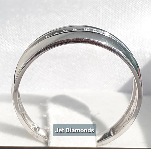 **EXCLUSIVE DEAL | R17257** GENTS DIAMOND RING | 0.100ct | ROUND CUTS | WHITE GOLD -  BUY SAFE