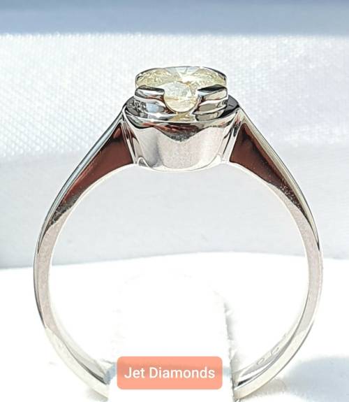 **BARGAIN BUY** ROUND CUT | 0.640ct | DIAMOND SOLITAIRE RING | WHITE GOLD - BUY SAFE