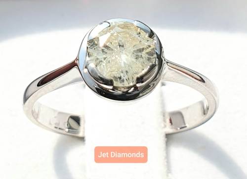 **BARGAIN BUY** ROUND CUT | 0.640ct | DIAMOND SOLITAIRE RING | WHITE GOLD - BUY SAFE